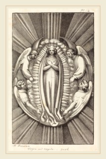 Maria Denman after John Flaxman, British (active 1812), Virgin and Angels, a Key Stone in York,
