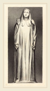 William Fairland after John Flaxman, British (active c. 1828), Figure from Peterborough Cathedral,