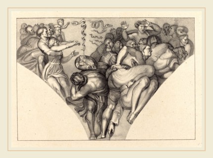 William Sharp after John Flaxman, British (1749-1824), Brazen Serpent, from Michael Angelo,