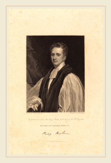 Thomas Woolnoth after Thomas Phillips, British (1785-1857), Rev. Reginald Heber, D.D., published