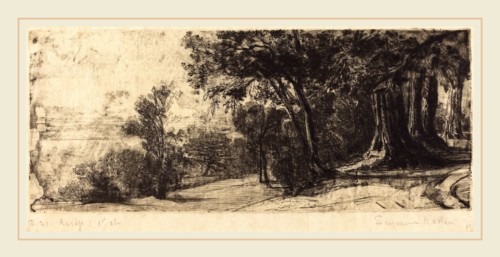 Francis Seymour Haden, British (1818-1910), Early Morning-Richmond, 1859, etching and drypoint