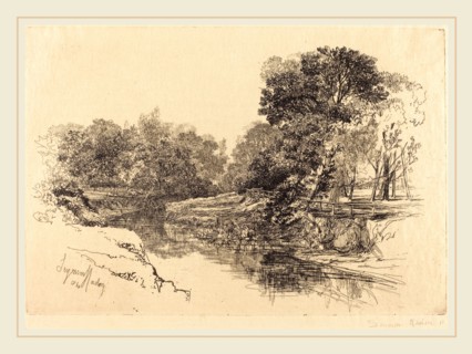 Francis Seymour Haden, British (1818-1910), A River in Ireland, 1864, etching with drypoint