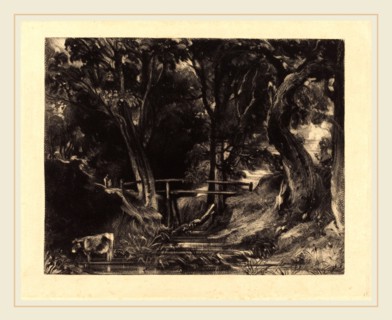 David Lucas after John Constable, British (1802-1881), A Dell, Helmingham Park, Suffolk, 1830,