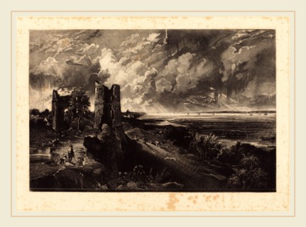 David Lucas after John Constable, British (1802-1881), Hadleigh Castle (Small Plate), in or after