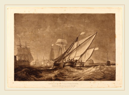 Joseph Mallord William Turner, British (1775-1851), Entrance of Calais Harbour, published 1816,