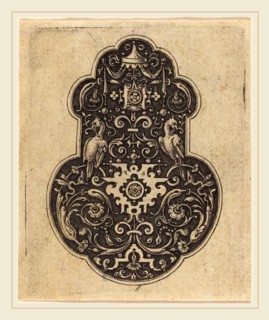 Etienne Delaune, French (1518-1519-1583), Arabesque Designs, engraving