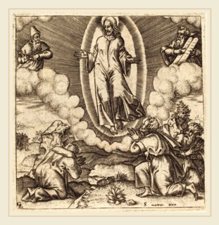 Léonard Gaultier, French (1561-1641), The Transfiguration, probably c. 1576-1580, engraving