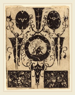 Master T.F., French (active probably 16th century), Ornament, engraving