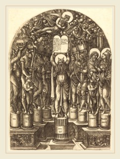Jean Duvet, French (1485-c. 1570), Moses Surrounded by the Patriarchs, c. 1555, engraving