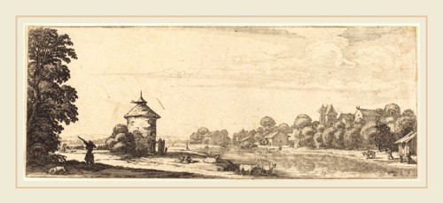 Jacques Callot or Follower of Jacques Callot, French (1592-1635), The Dovecot, probably c.