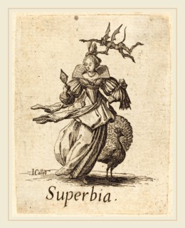 Jacques Callot, French (1592-1635), Pride (Vanity), probably after 1621, etching and engraving
