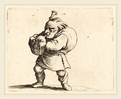 Jacques Callot, French (1592-1635), The Bagpipe Player, c. 1622, etching and engraving