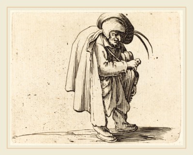 Jacques Callot, French (1592-1635), The Hurdy-Gurdy Player, c. 1622, etching and engraving