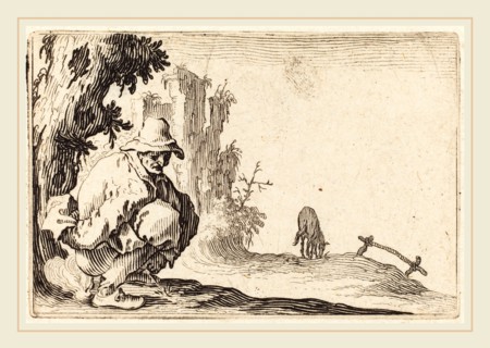 Jacques Callot, French (1592-1635), Peasant Defecating, c. 1622, etching