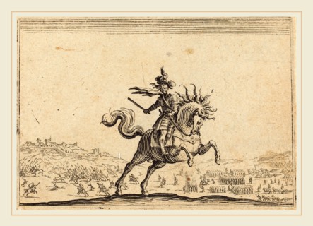 Jacques Callot, French (1592-1635), Military Commander on Horseback, c. 1622, etching