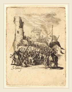 Jacques Callot, French (1592-1635), Christ Carrying the Cross, c. 1624-1625, etching
