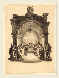 Jacques Callot, French (1592-1635), The Last Supper, c. 1624-1625, etching