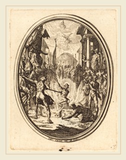 Jacques Callot, French (1592-1635), The Martyrdom of Saint Lawrence, etching