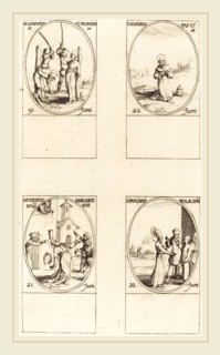 Jacques Callot, French (1592-1635), Sts. Gervase & Protase; St. Silverius; St. Eusebius of