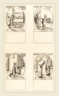 Jacques Callot, French (1592-1635), Sts. Donatilla, Maxima & Secunda; St. Fabius;St. John