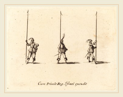 Jacques Callot, French (1592-1635), Drill with Raised Pikes, 1634-1635, etching