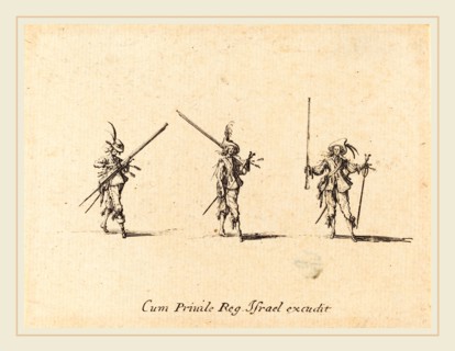 Jacques Callot, French (1592-1635), Drill with the Musket, 1634-1635, etching