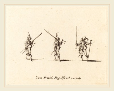 Jacques Callot, French (1592-1635), Drill with the Musket, 1634-1635, etching