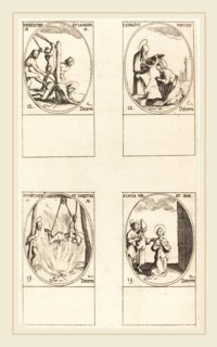 Jacques Callot, French (1592-1635), Sts. Maxentius & Leander; Sts. Sergius & Paul; Sts. Eustratius