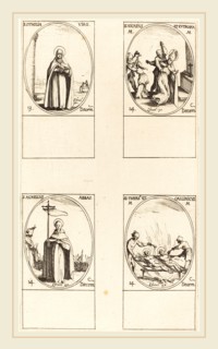 Jacques Callot, French (1592-1635), St. Othilia; Sts. Nicasius & Eutropia; St. Agnelus; Sts. Thyrs'