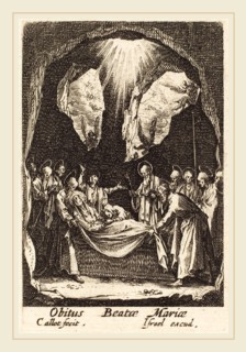 Jacques Callot, French (1592-1635), The Burial of the Virgin, in or after 1630, etching