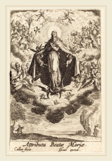 Jacques Callot, French (1592-1635), Attributes of the Virgin, in or after 1630, etching