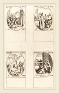 Jacques Callot, French (1592-1635), Exaltation of the Holy Cross; St. Aper; St. Euphemia; St.