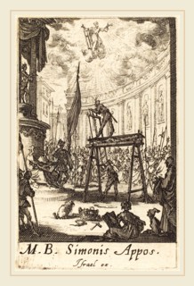 Jacques Callot, French (1592-1635), The Martyrdom of Saint Simon, c. 1634-1635, etching