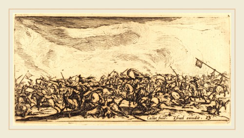 Jacques Callot, French (1592-1635), The Cavalry Combat with Swords, c. 1632-1634, etching