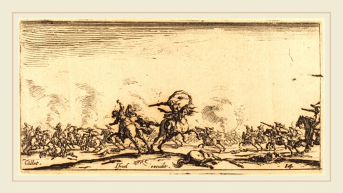 Jacques Callot, French (1592-1635), The Cavalry Combat with Pistols, c. 1632-1634, etching