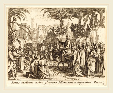 Jacques Callot, French (1592-1635), The Entry into Jerusalem, 1635, etching