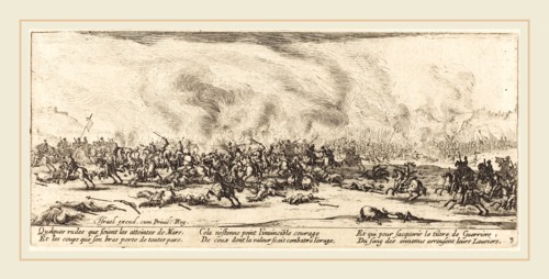 Jacques Callot, French (1592-1635), The Battle, c. 1633, etching