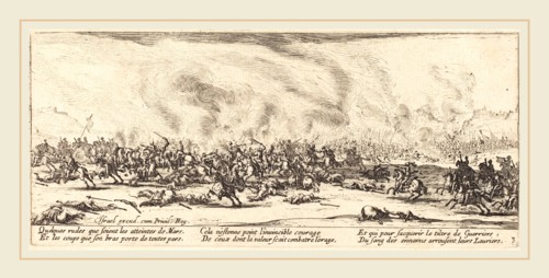Jacques Callot, French (1592-1635), The Battle, c. 1633, etching