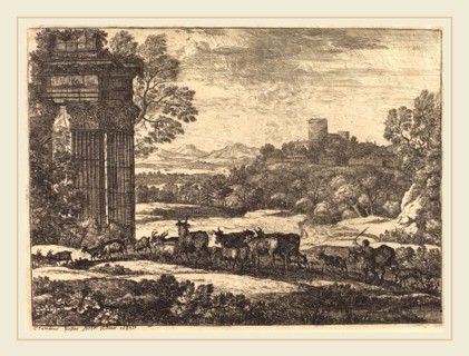 Claude Lorrain, French (1604-1605-1682), The Herd Returning in Stormy Weather (Le troupeau en
