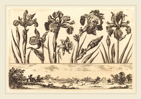 Nicolas Cochin after Balthasar Moncornet, French (1610-1686), Flower Print no.3, 1645, etching