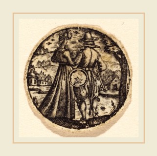 Antoine Jacquard, French (died 1652), Lovers, engraving