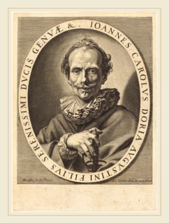 Michel Lasne after Simon Vouet, French (1590 or before-1667), Jean Charles Doria, 1620, engraving