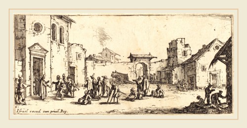 Jacques Callot, French (1592-1635), The Hospital, c. 1633, etching