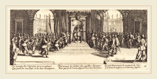 Jacques Callot, French (1592-1635), Distribution of Rewards, c. 1633, etching