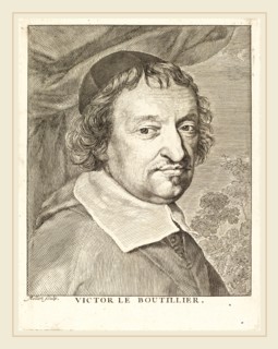 Claude Mellan, French (1598-1688), Victor Le Bouthillier, engraving on laid paper