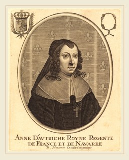 Balthasar Moncornet, French (c. 1600-1668), Anne of Austria, engraving on laid paper