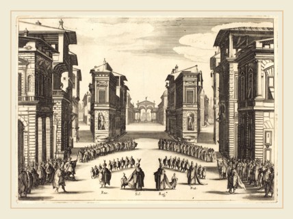 Jacques Callot, French (1592-1635), Solimano, Act II, 1620, etching and engraving