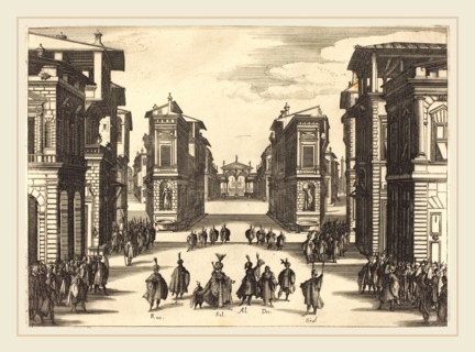 Jacques Callot, French (1592-1635), Solimano, Act IV, 1620, etching and engraving