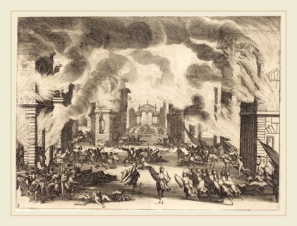 Jacques Callot, French (1592-1635), Solimano, Act V, 1620, etching and engraving