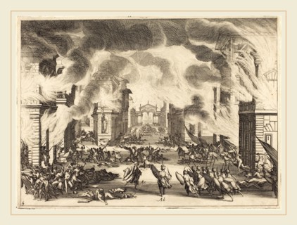 Jacques Callot, French (1592-1635), Solimano, Act V, 1620, etching and engraving